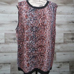 Mossimo* Women's Sleeveless Crew Neck Split Back Shell Pullover Blouse~ Size XXL